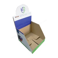 Présentoir de comptoir en carton pliable Assemblage facile personnalisé Présentoir de comptoir en carton CDU