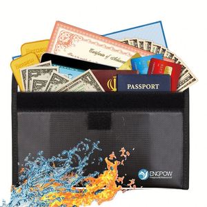 CUSTOM Products Best Selling Product Made in China <b>Document</b> Card Cash Certificate <b>Bags</b> Fireproof Waterproof <b>Document</b> <b>Bags</b> - Product Image 1