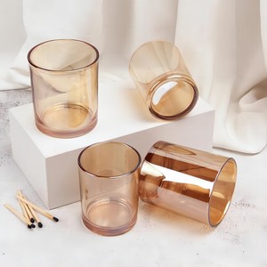 3oz 4oz 6oz 8oz 10oz 12oz 14oz 15oz 16oz bocaux à bougie en <span class=keywords><strong>verre</strong></span> à fond droit avec couvercle en bois - Product Image 2