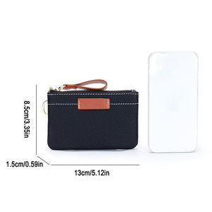 AndoBag Ultrathin Coin Purse for <b>Women</b> Genuine Cow Leather Fashion <b>Small</b> <b>Wallet</b> Zipper Storage Bag Keychain Card Holder 225 - Product Image 5