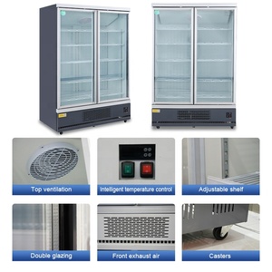 Siêu thị và cửa hàng tiện lợi thẳng đứng nhiều tầng mở Showcase Máy làm lạnh trái cây và rau hiển thị mát - Product Image 3