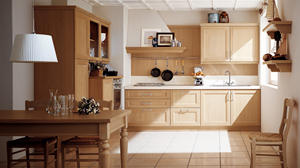 Juego de armario de cocina moderno YK Diseño de madera elegante con estética rústica funcional para una cocina elegante - Product Image 6