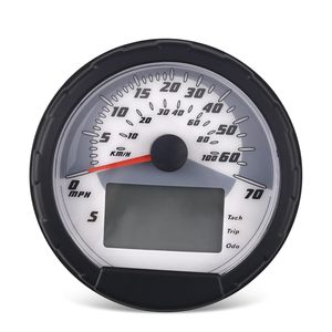 Conjunto de velocímetro para motocicleta, 0-140 km/h, plástico negro, para reparación de bicicletas todoterreno, montaje frontal - Product Image 1