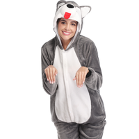 Pyjama à capuche unisexe en polyester pour adulte, costume de cosplay licorne de dessin animé