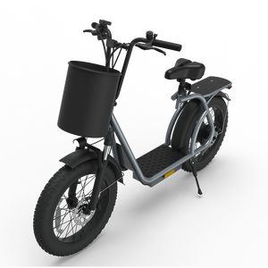 Scooter Eléctrico X20 Gris de 20 Pulgadas, Bicicleta de Reparto de Alimentos de Largo Alcance, Plegable, de Alta Velocidad, X20 - Product Image 2
