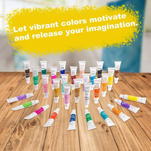 30 X12ml tubi artista qualità pigmenti ricchi Non tossici <span class=keywords><strong>colori</strong></span> vernice acrilica Set grande per bambini adulti pittura professionale - Product Image 6