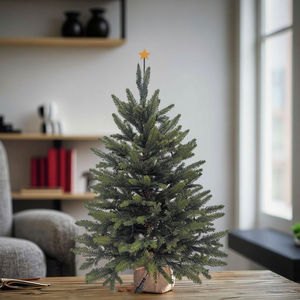 <span class=keywords><strong>Sapin</strong></span> <span class=keywords><strong>de</strong></span> Noël artificiel <span class=keywords><strong>en</strong></span> PE <span class=keywords><strong>de</strong></span> haute qualité, pré-éclairé, 60 cm, avec 50 LED blancs chauds, base <span class=keywords><strong>en</strong></span> <span class=keywords><strong>pot</strong></span>, pour usage intérieur - Vente <span class=keywords><strong>en</strong></span> gros - Product Image 1