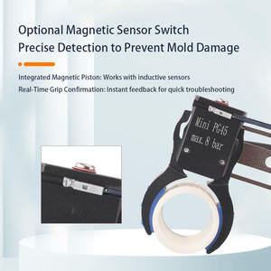 Mini Pinza Neumática Industrial para Accesorios de Robot, Detección Magnética de Tubos Preformados para Construcción, PG25 Arc <span class=keywords><strong>Chuc</strong></span> - Product Image 3