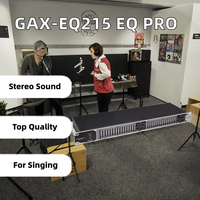 Égaliseur graphique professionnel GAX-EQ215 de haute qualité à 31 bandes, microphone Recordio, stéréo actif pour le chant