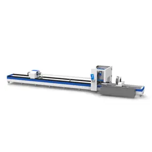 Three-Chucks Pipe Laser Cutting Machine Metal Tube Cutting Laser Machine for Various Metal Pipe Materials