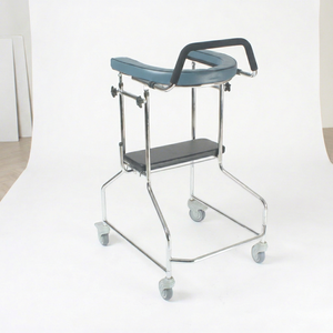 Soporte de Pecho Ergonómico Acolchado, Asiento de Descanso Desmontable, Entrenador de Marcha de Acero Inoxidable para Rehabilitación en el Hogar y Hospital - Product Image 1