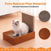 4-Pack Boîte à gratter réversible en carton en forme de L pour chat