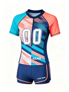 Nouveauté - Ensemble de maillots de sport pour femmes en tissu polyester, sublimation de haute qualité, séchage rapide, impression de logo personnalisé - Product Image 1