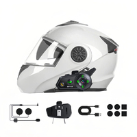 Intercom pour moto D2-6X, intercom multi-personnes, possibilité de partager de la musique, étanche IPX6, portée de communication de 1500 m, longue autonomie