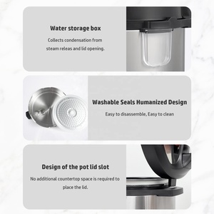 Pentola a Pressione Multifunzione 6L per Riso, Zuppe, Cottura Lenta, Timer, Mantenimento Calore, Carne, Agnello, Fagioli, Dolci, Pollo Arrosto, Riscaldamento Rapido - Product Image 6