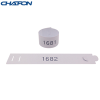 Étiquettes sportives en PVC CHAFON pour course à pied, puce RFID Alien H3, étiquettes de chronométrage étanches, protocole ISO18000-6C, distance de lecture de 0 à 12 m