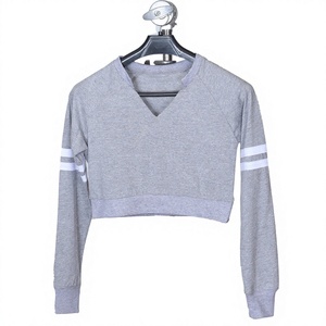Vestido Corto Gris con Cuello en V para Mujer, Sin Mangas, Casual, Tejido de Punto, Spandex/Poliéster, Transpirable, Color Sólido, Verano - Product Image 1