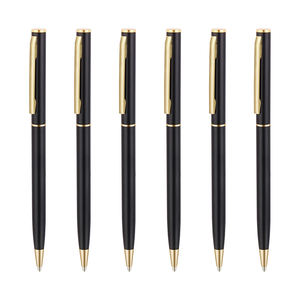 Custom 1.0 mm Slim Metal Twist Ballpoint <b>Pen</b> for Men Smooth Writing Office Business Hotel <b>Gift</b> - Product Image 2