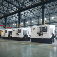 TCK50 CNC Tour Machine Slant Bed Cnc Metal Processional avec Rail Incliné Système Siemens