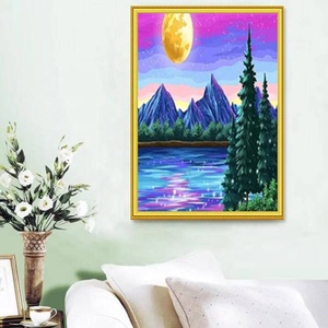 XIXI Broderie en mosaïque 3D en acrylique avec diamants complets, peinture personnalisée à partir de photo - Product Image 4