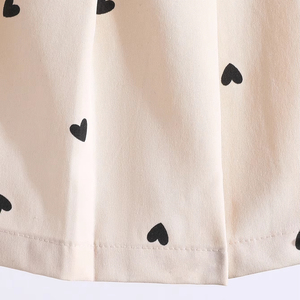 Abbigliamento per bambini modello cuore ragazza senza maniche gonna plissettata elegante fashiondue pezzi Set fabbrica all'ingrosso - Product Image 6