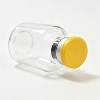 Flacons en verre transparent vides de 10 ml, 20 ml, 30 ml, logo personnalisé acceptable, contenants cosmétiques