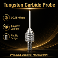 Sonde de mesure de hauteur, indicateur à cadran M2.5, sonde à pointe plate en acier tungstène, diamètre 0,45 x 5 mm, tailles personnalisées disponibles sur demande