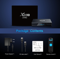 Android 12.0 Box X98H Pro Allwinner H618 Compatible con 4K Ultra HD, WiFi 6 de 2.4GHZ/5.8GHZ, Ethernet 1000M, BT5.0, H.265 HEVC
