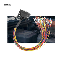 Cable Godiag OBD2-DB25 Negro, Escáner de Diagnóstico Universal de Plástico en Inglés para GT100, Analizador de Detección de Protocolo ECU Breakout