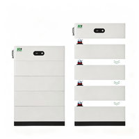 Bloc d'énergie haute tension 16 kWh, 8000 cycles, cellules 314 Ah, système de batterie LFP empilable, solutions de sauvegarde PV modulaire pour la maison, en gros