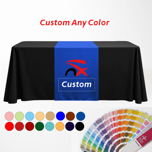 Bán buôn biểu tượng tùy chỉnh Polyester 6ft hình chữ nhật Khăn trải bàn bảng bìa cho quảng cáo triển lãm hội nghị khách sạn tiệc - Product Image 2