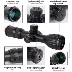 White Light Aiming Long <strong>Range</strong> Tactical Optical Sights 3-9x40mm MSR LPVO Telescopic SFP Hunt Accessory Tactical Hunting <strong>Scope</strong> - Product Image 4
