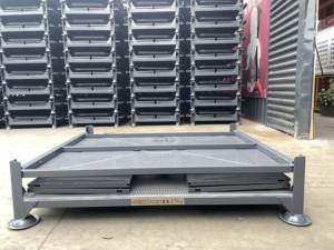 Palette de stockage pliable en acier métallique pliable empilable et robuste australienne - Product Image 3