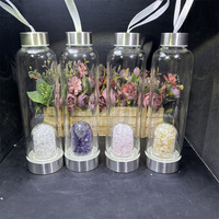 Vente en gros de gravats d'énergie en cristal naturel, copeaux de cristal d'améthyste pour la guérison, pour bouteilles d'eau en verre, idéal pour cadeau