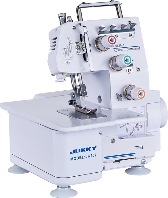 High Quality JUKKY JK-257 Coverstitch Sewing Machine for Home Use New Apparel Machinery Sewing Double Needle