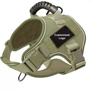 Kemasan warna Logo kustom tanpa tali kekang anjing dengan gesper yang dapat diatur dan tali elastis untuk kegiatan di luar ruangan - Product Image 1