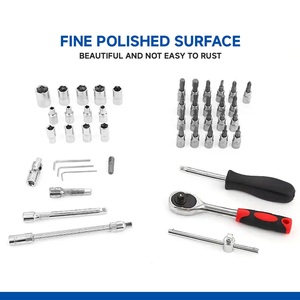 Hiệu Suất Cao 46-Mảnh Thép Không Gỉ Tự Động Sửa Chữa Công Cụ Kit Set Cờ Lê Ratchet Cờ Lê Cho Tự Làm Ô Tô Cơ Khí Nhà Sử Dụng - Product Image 2