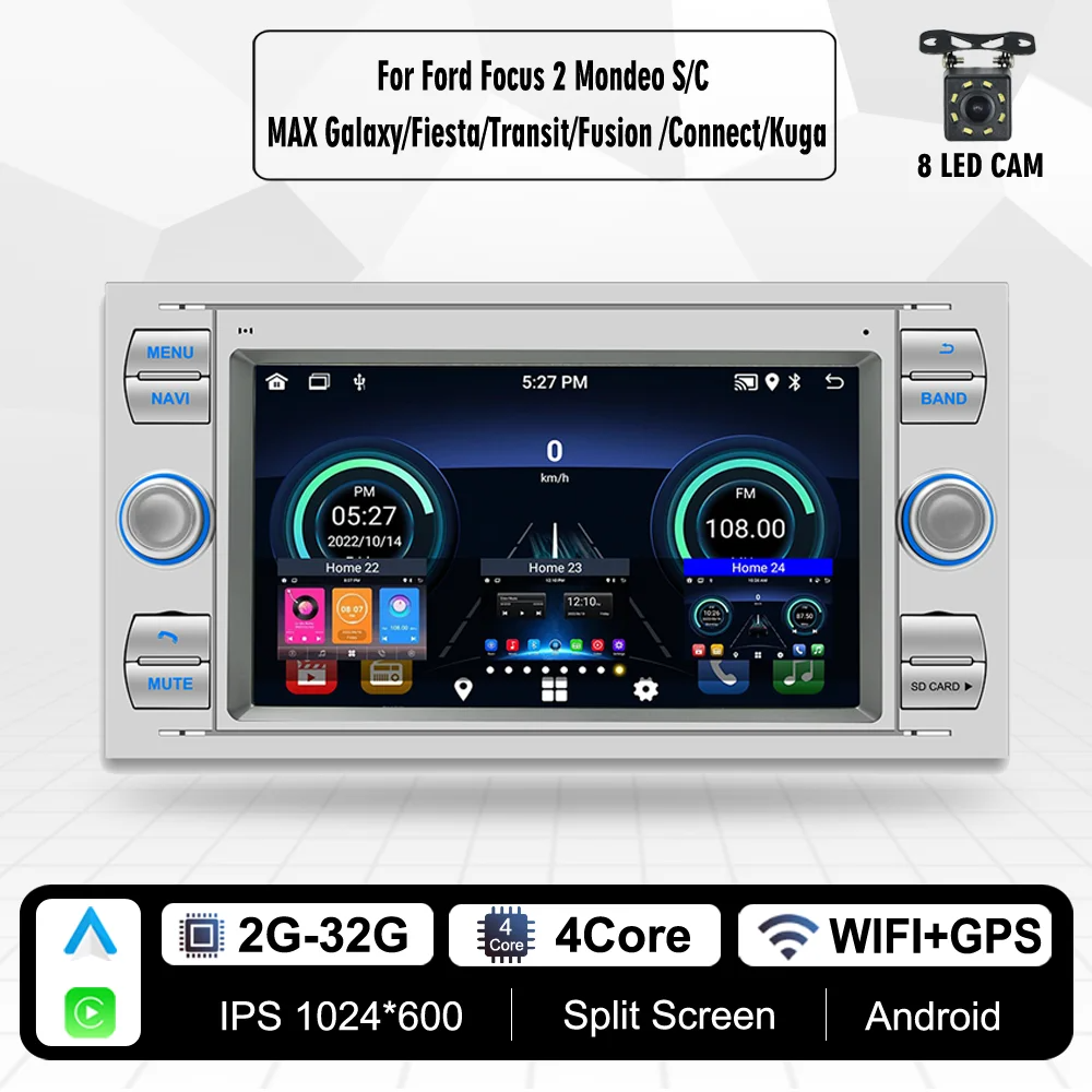 T3 2+32 Silver +8LED Cam