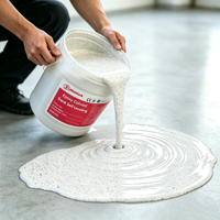 Revêtement de sol époxy autonivelant haute performance à faible MOQ, peinture industrielle liquide pour entrepôt en béton coloré