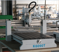 Machine de fraisage CNC mini 3 axes professionnelle DIY haute précision 6090 avec roulement unique, refroidissement par eau et moteur pour le travail du bois