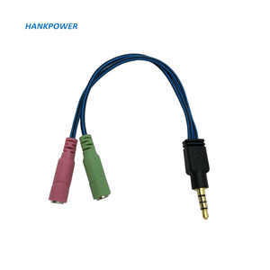 Giắc Cắm AUX Âm Thanh Nổi 3.5Mm <span class=keywords><strong>1</strong></span> Đầu Cái Thành <span class=keywords><strong>2</strong></span> Đầu Đực Bộ Chia Tai Nghe Micro Bộ Chuyển Đổi Cáp Bện Âm Thanh - Product Image 4