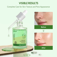 Sérum Visage Cactus OEM Hydratant Apaisant Réparateur Minimisant les Pores, Soin Naturel Contrôle du Sébum, Marque Privée OEM