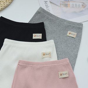 Leggings <span class=keywords><strong>bianchi</strong></span> a tre punti antiesposizione estivi da ragazza pantaloni di sicurezza in tinta unita pantaloncini di sicurezza sottili - Product Image 4