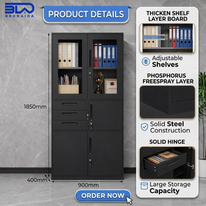 Archivador Metálico Resistente para Oficina, Uso Legal, Contabilidad y Corporativo, Almacenamiento de Documentos con Cerradura, Personalizable OEM - Product Image 3