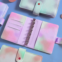 Carnet de notes A5 de luxe à couverture rigide avec bordure dorée, reliure agrafée, en PP, pour hommes, idéal pour les réunions d'affaires, coffret cadeau