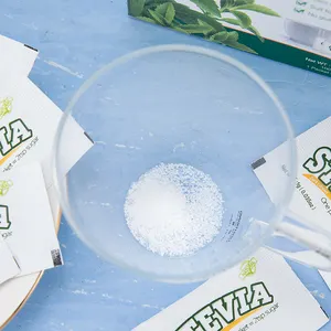 100% saf doğal tatlandırıcılar Stevia yaprağı ekstresi tozu Stevia poşet
