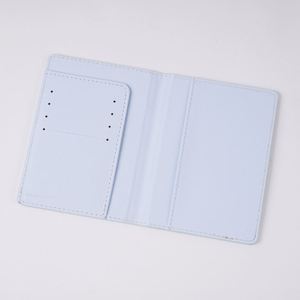 Étui de passeport en cuir PU avec logo personnalisé et design de carte, et ensemble d'étiquettes de bagage - Product Image 4