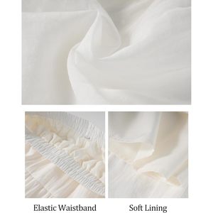 FOXA Flowy Maxi <b>Skirt</b> Women Summer Tiered A Line Elastic Waist Cotton Long <b>Skirt</b> <b>Boho</b> Style Flared Ruffle Pleated <b>Skirts</b> - Product Image 6