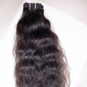 Extensions de cheveux Remy à cuticules intactes, non traitées, ondulées, de haute qualité, 100% vierges, indiennes, brutes, du Tamil Nadu, double trame à la machine, sans traitement chimique - Product Image 1