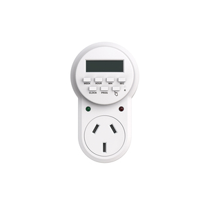 Minuteur numérique hebdomadaire IP20 10A 220V, intervalle min. 1 seconde/1 minute, 8/20 programmes quotidiens, batterie NI-MH rechargeable, prix usine - Product Image 1